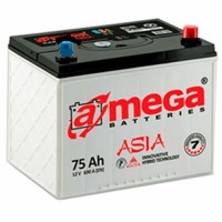 Автомобільний акумулятор A-Mega 6СТ-75 R+ Asia