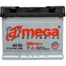 Автомобільний акумулятор A-Mega 6СТ-64 L+ Ultra Plus 7+ Автомобільний акумулятор A-Mega 6СТ-64 L+ Ultra Plus 7+