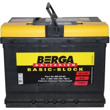 Автомобільний акумулятор Berga 6СТ-60 R+ Basic Block - Європейський 