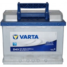 Автомобільний акумулятор Varta 6СТ-60 BLUE dynamic (D43)