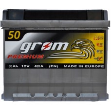 Автомобільний акумулятор Grom 6СТ-50 L+ Premium Автомобільний акумулятор Grom 6СТ-50 L+ Premium