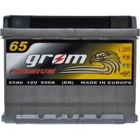 Автомобільний акумулятор Grom 6СТ-65R+ Premium 