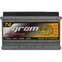 Автомобільний акумулятор Grom 6СТ-74R+ Premium 