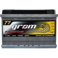 Автомобільний акумулятор Grom 6СТ-77R+ Premium 