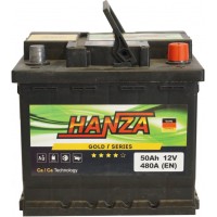 Автомобільний акумулятор Hanza 6СТ-50 R+ Gold