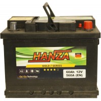Автомобільний акумулятор Hanza 6СТ-60 R+ Gold