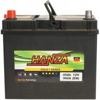 Автомобільний акумулятор Hanza 6СТ-45 L+ Jis Gold