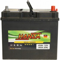 Автомобільний акумулятор Hanza 6СТ-45 R+ Jis Gold