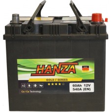 Автомобільний акумулятор Hanza 6СТ-60 R+ Jis Gold Автомобільний акумулятор Hanza 6СТ-60 R+ Jis Gold
