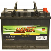 Автомобільний акумулятор Hanza 6СТ-70 R+ Jis Gold  