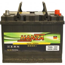 Автомобільний акумулятор Hanza 6СТ-70 R+ Jis Gold Автомобільний акумулятор Hanza 6СТ-70 R+ Jis Gold