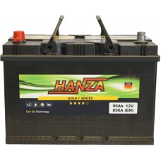 Автомобільний акумулятор Hanza 6СТ-95 L+ Jis Gold Автомобільний акумулятор Hanza 6СТ-95 L+ Jis Gold