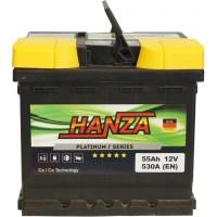 Автомобільний акумулятор Hanza 6СТ-55 R+ Platinum
