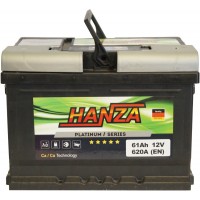 Автомобільний акумулятор Hanza 6СТ-61 R+ Platinum 