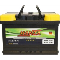 Автомобільний акумулятор Hanza 6СТ-77 R+ Platinum 