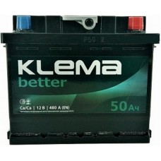 Автомобільний акумулятор Klema 6СТ-50 R+