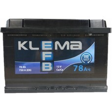 Автомобільний акумулятор Klema EFB 6СТ-78 R+