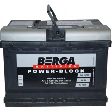 Автомобільний акумулятор Berga 6СТ-60 R+ Power Block 