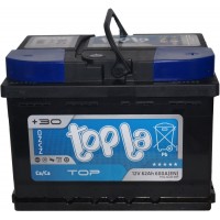 Автомобільний акумулятор Topla 6СТ-62 R+ Top