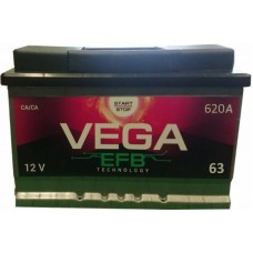 Автомобільний акумулятор Vega 6СТ-63 R+ EFB Start/Stop