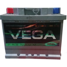 Автомобільний акумулятор Vega 6СТ-50 L+ Premium