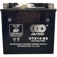 Мото акумулятор Outdo YTX14-BS AGM Мото акумулятор Outdo YTX14-BS AGM