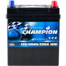 Автомобільний акумулятор Champion 6СТ-40 R+ Jis Black