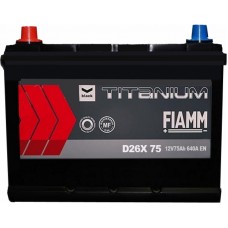 Автомобільний акумулятор Fiamm 6СТ-75 L+ asia Titanium PRO Black